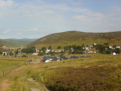 Looking down towards Wanlockhead as I climb up Lowther Hill