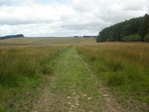 Part of the Roman road between Melrose and Lauder