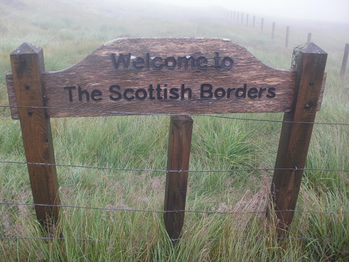 Today I would cross into the Scottish Borders
