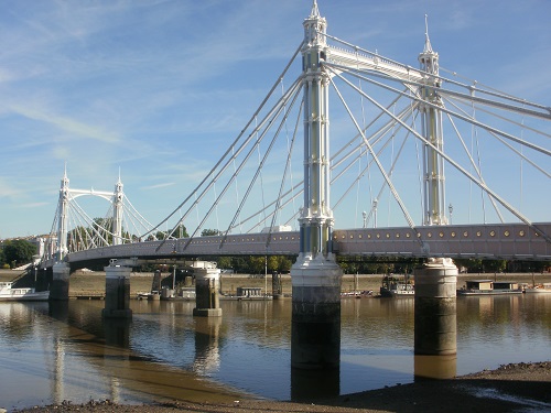 Albert Bridge, one of about 15 bridges I passed today