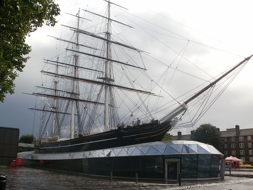 The Cutty Sark clipper ship, built in 1869