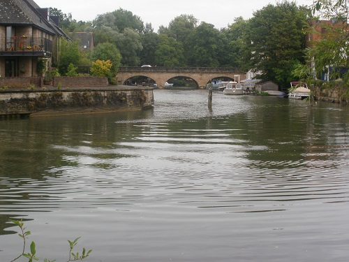 Looking over the river towards Folly Bridge in Oxford
