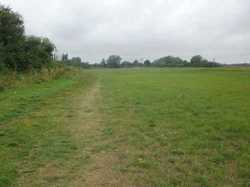 Crossing fields at the start of the last day from Cricklade