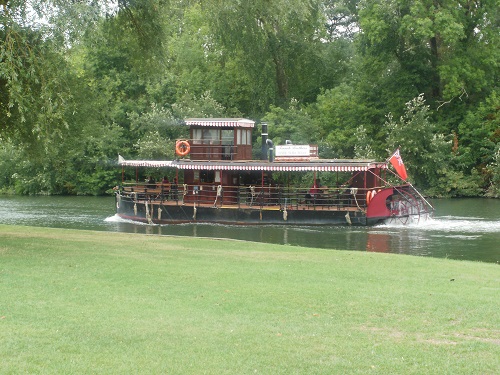 The Lucy Fisher paddle steamer in Runnymede