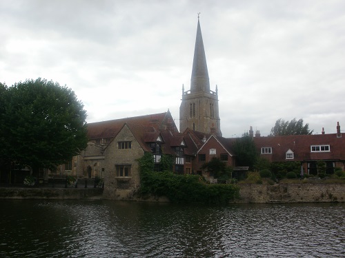 Looking over the river towards St. Helens Church in Abingdon