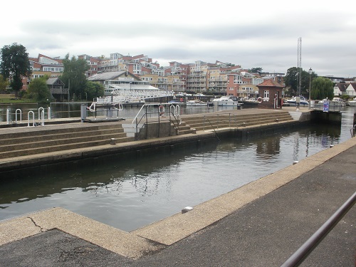 Part of Teddington Lock, where the Thames stops being Tidal