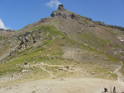 The Rocher du Bonhomme, just to the side of the Col du Bonhomme