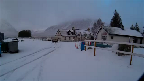 Approaching what was left of the Kingshouse Hotel