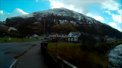 Entering Kinlochleven, the views all around are fantastic