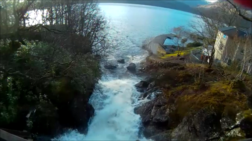 Lots of recent rain heading into the Loch at Inversnaid