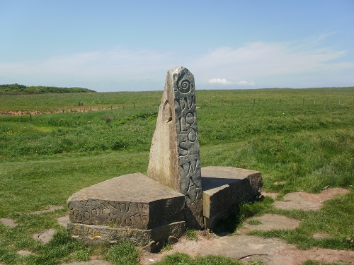 The end of my Yorkshire Wolds Way walk in Filey Brigg