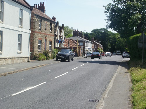 Passing through Muston near the end of the trail