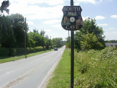 The long walk into South Cave village